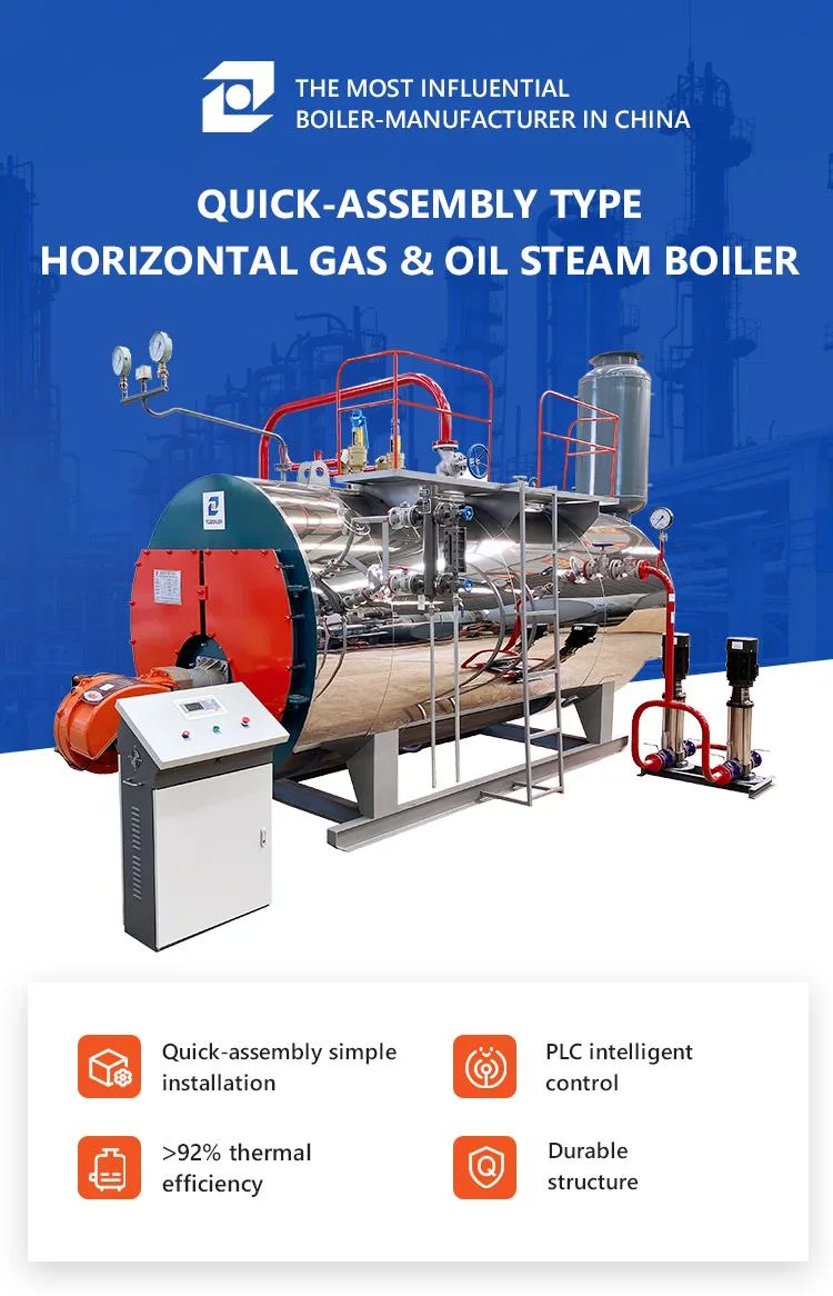 15 Ton/H Oil Gas Steam Boiler with Heat Exchanger for EPS Plant